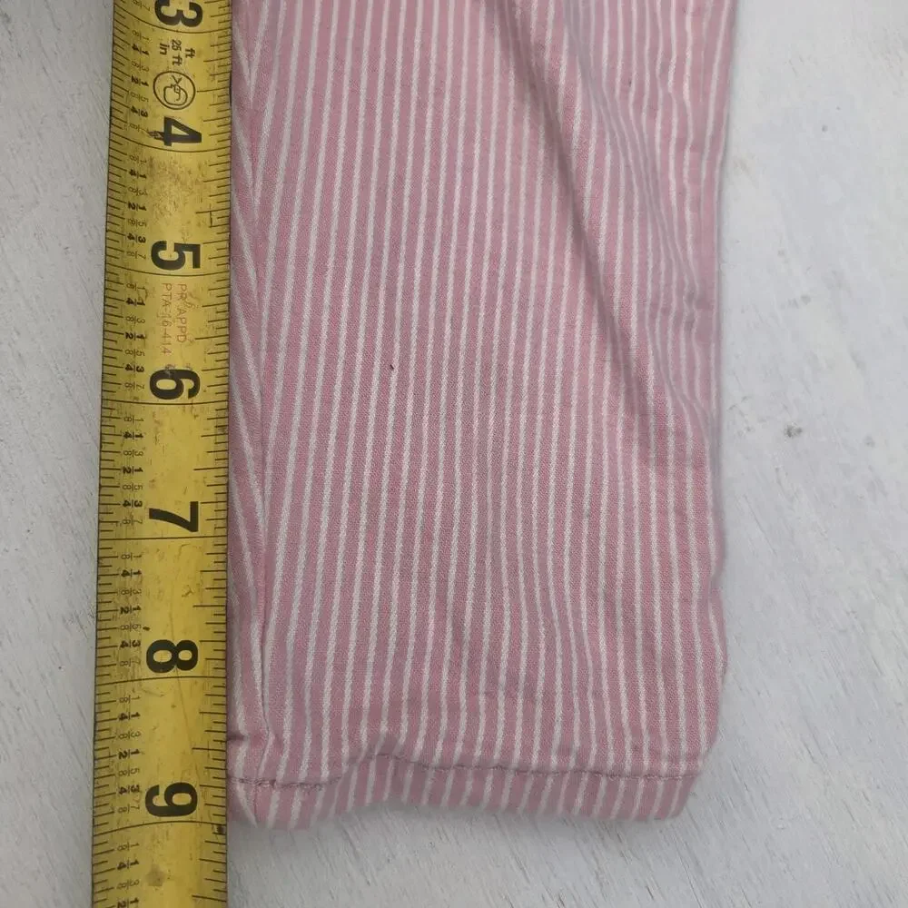 Levi Strauss Co Kids Overalls Size 18M Pink White Striped
